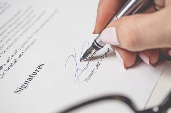 successione firma